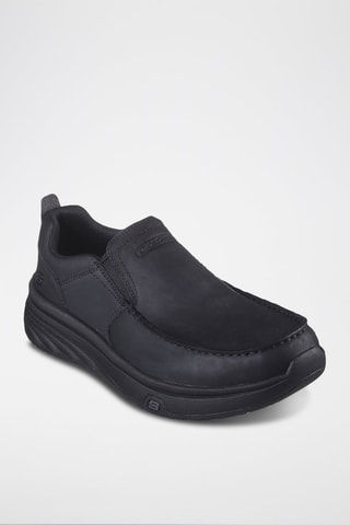 Slippers en cuir Calabrio - Noir