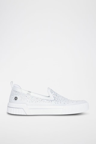 Slip-on Jade - Shining Stones - Blanc