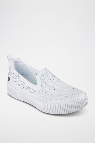 Slip-on Jade - Shining Stones - Blanc
