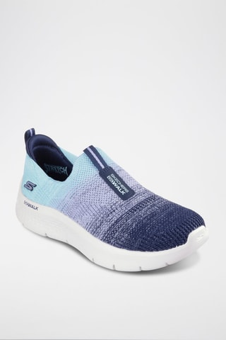 Slip-on Go Walk Flex - Cali Sunset - Bleu marine et turquoise