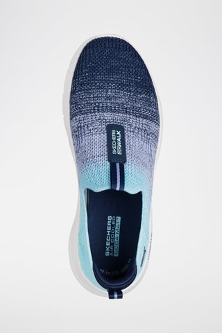 Slip-on Go Walk Flex - Cali Sunset - Bleu marine et turquoise