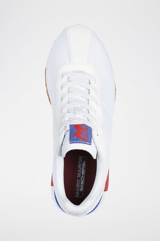 Baskets en cuir Upper Cut Classic Jogger - Blanc et rouge