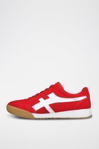 Baskets en nubuck Zinger - Manchego - Rouge