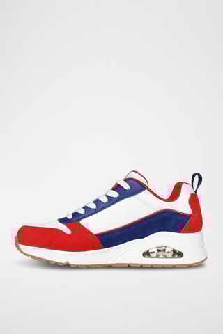 Baskets en cuir Uno - Bleu marine