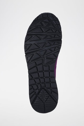 Baskets en cuir Uno - Two Much Fun - Blanc et violet