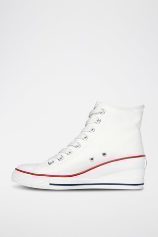 Baskets montantes compensées Happi - Blanc