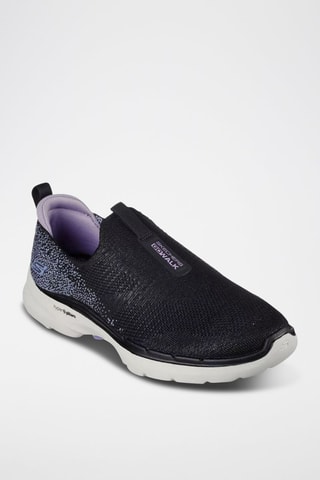 Chaussures de running Go Walk 6 - Noir et lilas