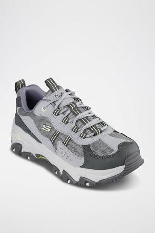 Chaussures de randonnée en cuir D'lites Hiker - Vert foncé et gris clair