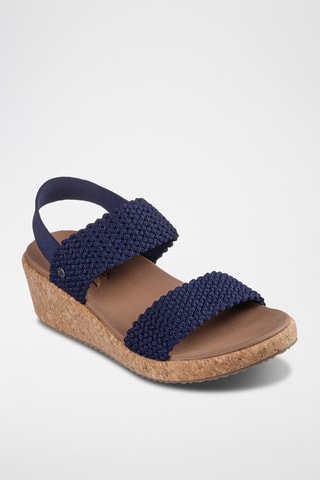Sandales compensées - Bleu marine