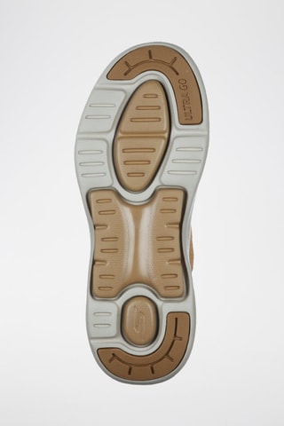 Bottines en cuir - Camel et blanc