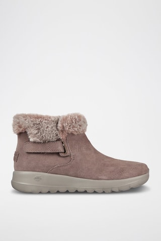 Bottines en nubuck - Taupe foncé
