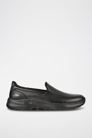 Slip-on Go Walk 6 Dorin en cuir - Noir