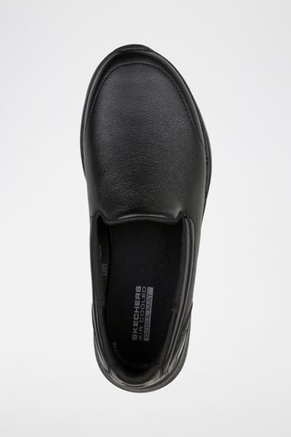 Slip-on Go Walk 6 Dorin en cuir - Noir