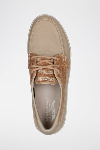 Chaussures bateau On The Go - Beige et marron