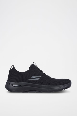 Slip-on Go Walk Arch Fit - Crystal Waves - Noir