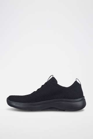 Slip-on Go Walk Arch Fit - Crystal Waves - Noir