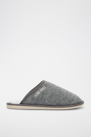Pantufas - Cinzento-escuro
