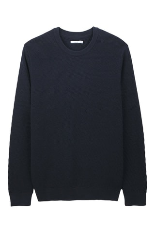 Camisola em algodão biológico - Azul