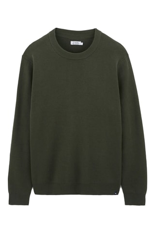 Pull en coton biologique  - Kaki