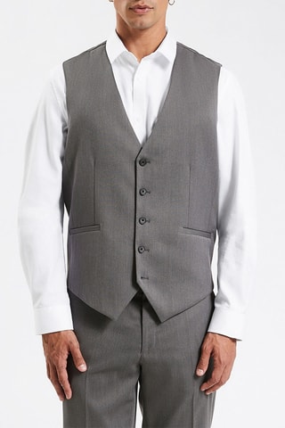 Gilet de costume sans manches - Gris foncé