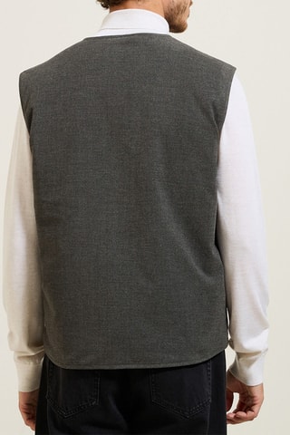 Mouwloos Vest - Gemêleerd Grijs