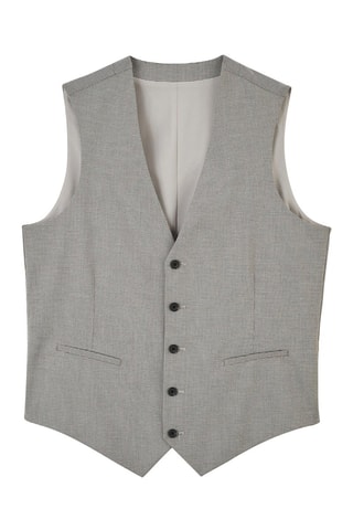 Gilet de costume sans manches - Gris clair chiné