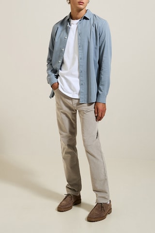 Velours Broek Regular Fit - Grijs