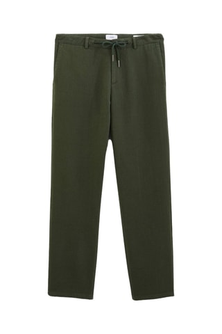 Pantalon large - Vert