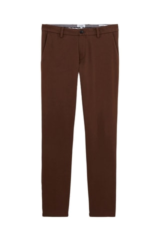 Calças chino slim - Castanho