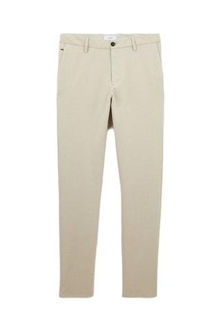Pantalon chino slim - Ecru