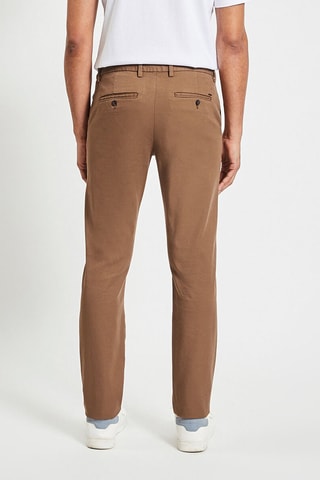 Calças slim - Camel 