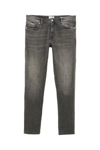 Calças de ganga slim - Cinzento-escuro - Comprimento 30
