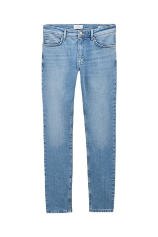 Calças de ganga slim - Azul - Comprimento 32