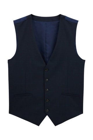 Gilet de costume slim - Bleu