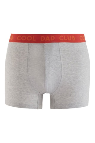 Boxers em algodão biológico - Cinzento mesclado