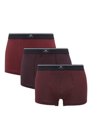 3 boxers - Rouge