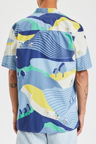 Camisa regular fit - Tour de France Azul y blanco