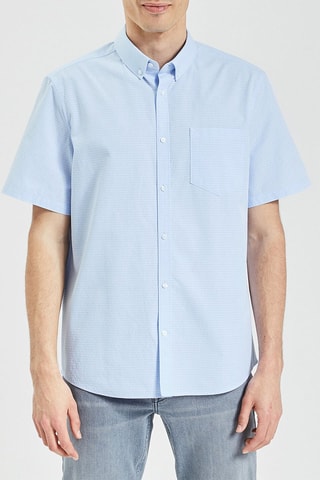 Camisa regular fit -  Celeste