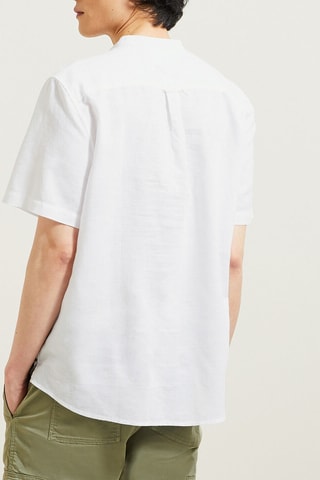 Camisa corta regular fit de lino - Crudo