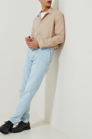 Camisa regular - Bege