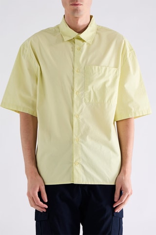 Camisa corta relaxed fit - Verde claro