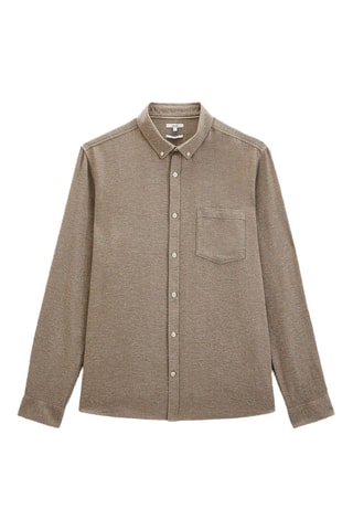 Camisa regular - Castanho