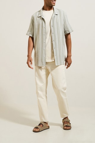 Camisa regular - Verde-claro