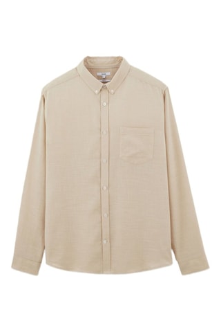 Camisa regular - Bege