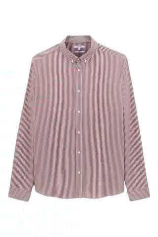 Camisa regular em algodão biológico - Rosa