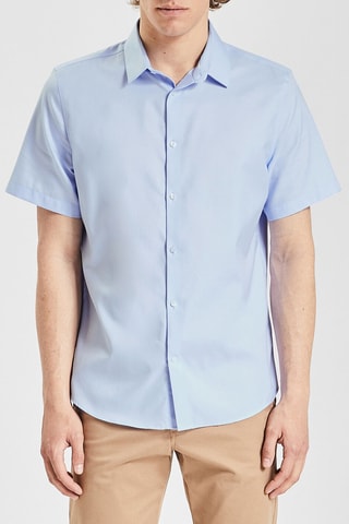 Camisa slim fit - Azul