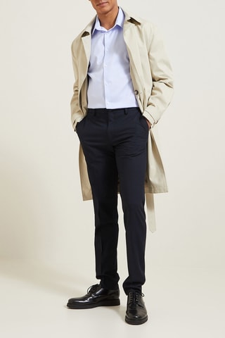Camisa slim fit - Azul