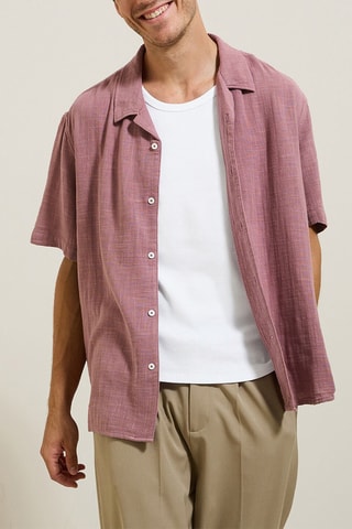 Camisa regular - Rosa