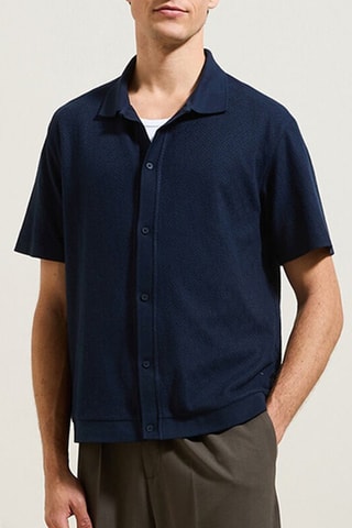 Camisa regular - Azul