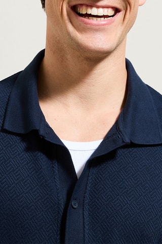 Camisa regular - Azul
